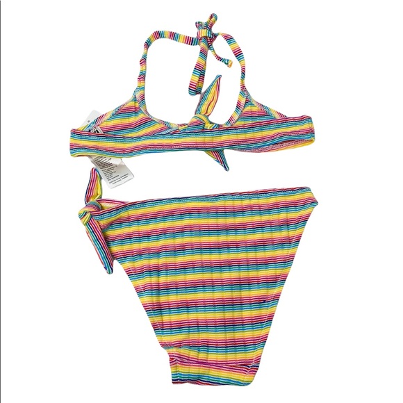 BONBON**Arabella Multi-colored Striped Bikini Set**Size 10 $110 - Picture 2 of 2